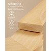 Solid Wood Hangers, 20-Pack Coat Hangers with Shoulder Notches, Pants Bar, 360? Swivel Hook, Non-Slip for Jackets, Shirts, Dresses, Natural - 2 of 4