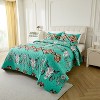 Horn Bohemian 3-Piece Comforter Set Queen Size, Artistic Boho Bedding with 1 Comforter & 2 Pillowcases, Soft, Lightweight & Cozy - 2 of 4