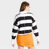 Women's Game Day Striped Cropped Long Sleeve Polo T-Shirt - JoyLab™ - 2 of 3