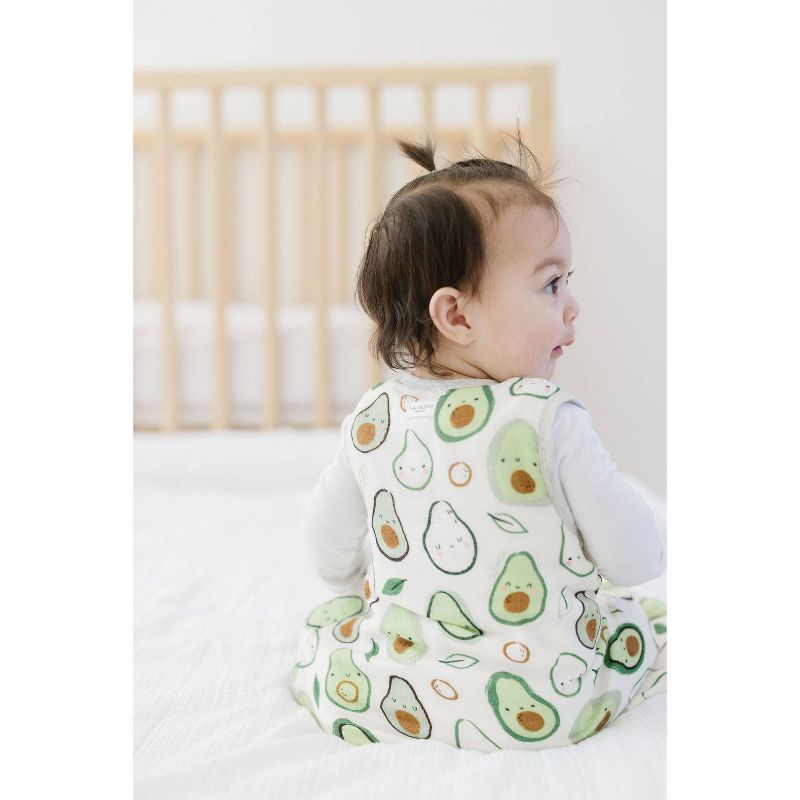 Loulou Lollipop Muslin Sleep Sack Wearable Blanket - Avocado 12-24M, 5 of 8