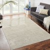 Washable Modern Solid Rug Non Slip Low Pile Rug Soft Contemporary Throw Floor Cover Foldable Indoor Carpet for Living Room Bedroom Playroom Nursery - 2 of 4