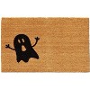 HomeRoots 17" X 29" Natural And Brown Halloween Halloween Outdoor Coir Door Mat - 4 of 4