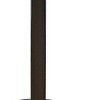 HomeRoots 36" White and Silver Wood and Metal Pedestal Base Round Top Dining Table - 4 of 4
