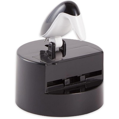 International Willie Woodpicker Toothpick Holder, Woodpecker Design, 100 Count Plastic Toothpicks, Black & White