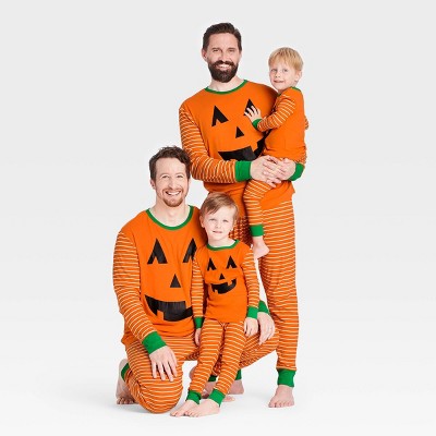Halloween Pumpkin Matching Family Pajama Collection - Orange