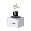 NicBex Modern Wall-Mounted Nightstand with 1 Drawer Bedside Table End Table with Metal Handle for Living Room, Bedroom - 3 of 4