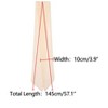 INSPIRE CHIC Women Pleated Pure Chiffon Long Solid Color Semi Sheer Stretchy Neck Scarves 1Pc - 3 of 4