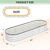 Oval/Round Raised Garden Bed – Large Wave-Shaped Outdoor Planter Box, Galvanized Steel, Open-Ended Base, Spacious Elevated Planter for Gardening - 2 of 4