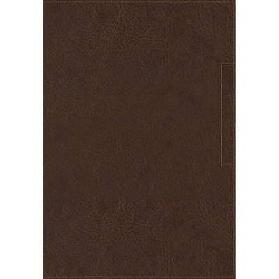 NVI Santa Biblia, Lucado, Palabra de Aliento, Leathersoft, Café, Interior a DOS Colores - by  Vida (Leather Bound)