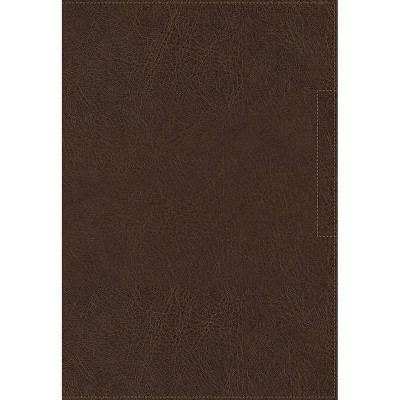 NVI Santa Biblia, Lucado, Palabra de Aliento, Leathersoft, Café, Interior a DOS Colores - by  Vida (Leather Bound)