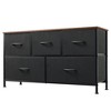 Fabric Dresser for Bedroom, Wide 5-Drawer Chest of Drawers with Storage Organizer Unit - 3 of 4