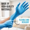 SereneLife Nitrile Disposable Gloves - Small Size - 10 packs of 100 Count - Blue - image 2 of 4