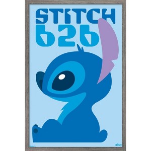 Trends International Disney Lilo & Stitch (2002) - Stitch Minimalist Profile Framed Wall Poster Prints - 1 of 4