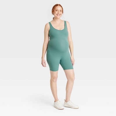 Image of Sleeveless Unitard Maternity Jumpsuit - Isabel Maternity by Ingrid & Isabel™ Sage Green M