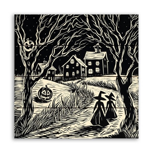 Creative Products Halloween Scene 12x12 Pallet Wood Wall Art - image 1 of 1