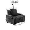 Racxily Convertible Single Chair Bed,3 in 1 Velvet Futon Sleeper Sofa Bed with Phone Holder&USB Ports,Pull Out Couch Bed - 4 of 4