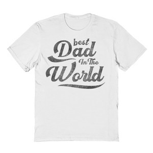 Social Collective Men's Best Dad In The World Short Sleeve Graphic Cotton T-Shirt - 1 of 3