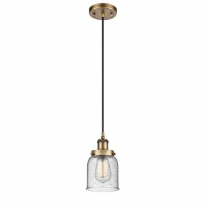 Bell - 1 Light Cord Hung Mini Pendant In Industrial Style-10 Inches Tall and 5 Inches Wide - 1 of 1