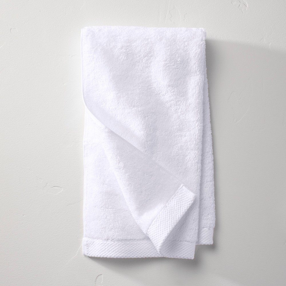 Photos - Towel Organic Hand  White - Casaluna™