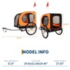 Dog Bike Trailer, 88LBS Dog Cart, Pet Cart Bicycle Carrier, Easy Folding Frame with Quick Release Wheels - 2 of 4