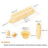 Unique Bargains Single Coil Switch Tip Plastic Pick Up Cover Set - 3 of 4