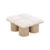 Meridian Furniture,Pavilion Boucle Fabric Bench - 4 of 4