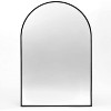 20x30 Inch Black Metal Framed Arched Bathrrom Mirror for Wall. - 4 of 4