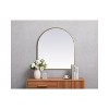 Elegant Lighting Metal Frame Arch Mirror 27x30 Inch in Brass - 4 of 4