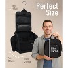 Hanging Travel Toiletry Bag for Men and Women – Large Cosmetics, Makeup and Toiletries Organizer Kit with 10 Compartments, YKK Zippers - 3 of 4