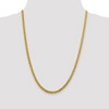 Black Bow Jewelry 3.7mm, 14k Yellow Gold D/C Hollow Wheat Chain Necklace - 2 of 4