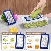 Attop 4-in-1 Blue & White Vegetable Chopper – Slice/Dice/Chop/Shred for Salads, Onions, Potatoes & Carrots - 3 of 4