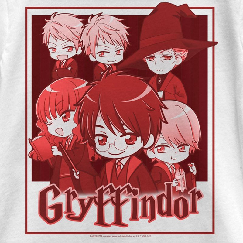 Girl's Harry Potter Gryffindor Cartoon Characters T-Shirt, 2 of 5