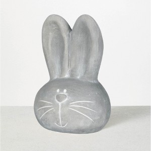 Sullivans Bunny Head Figurine 6"H Gray - 1 of 2
