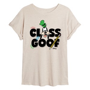 Women's - Disney - Class Goof Oversized Graphic T-Shirt - 1 of 4