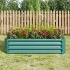 7.6x3.7x0.98ftRaised Garden Bed Kit - Metal Raised Bed Garden,Black - 2 of 4