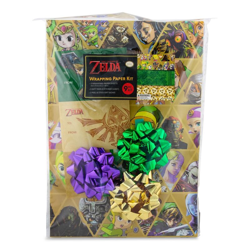 The Legend of Zelda 9-Piece Wrapping Paper Kit, 2 of 10