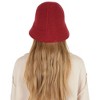 Anna-Kaci Womens Fall Knitted Bucket Hat Summer Travel Beach Crochet Fisherman Sun Hat - 3 of 4