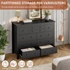 Dresser with 10 Drawer, Long Dressers with Storage, Wooden Chest of Drawers TV Stand for Bedroom, Living Room, Hallway, Closet, Office - 2 of 4
