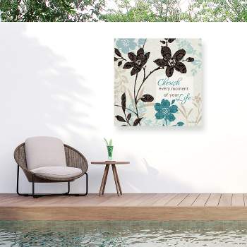 Lisa Audit Botanical Touch Quote I Outdoor Canvas Art