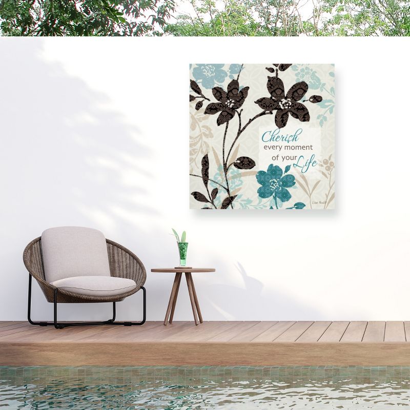 Lisa Audit Botanical Touch Quote I Outdoor Canvas Art, 1 of 8