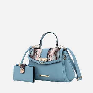 MKF Collection Geny Faux-Snake Embossed Women’s Shoulder bag with matching Wallet by Mia K - 1 of 4