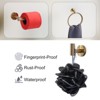 WOWOW 3 -Piece Bath Hardware Set with Mounting Hardware with Towel Ring, Toilet Paper Holder, and Towel Hook in Brushed Nickel - 3 of 4