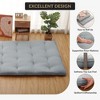 Floor Mattress Japanese Futon Mattress - Roll Up Portable Sleeping Pad for Guest Room, RV, Travel - 4 of 4