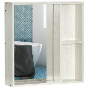 Bathroom Medicine Cabinet with Mirror, Storage Shelf, Over Toilet Bathroom Cabinet Wall Mounted for Living Room and Laundry Room - 1 of 4