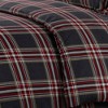 3pc Heavyweight Flannel Solid Oversized Duvet Set - Tribeca Living - image 2 of 2