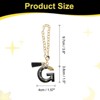 Unique Bargains Resin Lightweight Decorative Tassel Keychain Handle Charm Black with Gold Foil 1 Pc - 2 of 4