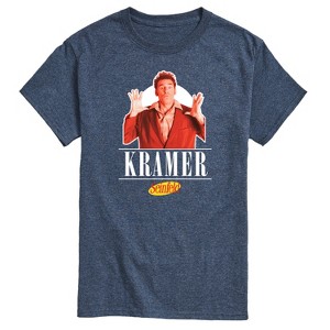 Men's Seinfeld Kramer Short Sleeve Graphic T-Shirt - Heather Blue - X-Large - 1 of 4
