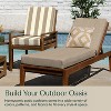 Honeycomb Outdoor Chaise Lounge Cushion - Textured Solid Birch Tan - 3 of 4