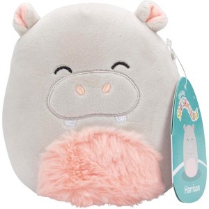 Squishmallows 5" Harrison The Hippo - Officially Licensed Kelly Toys Plush - Soft & Squishy Mini Hippo Stuffed Animal - Gift for Kids, Girls & Boys - 1 of 3
