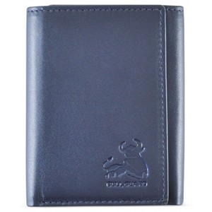 Leather Wallet for Men with RFID Blocking in Mountain Sky Blue